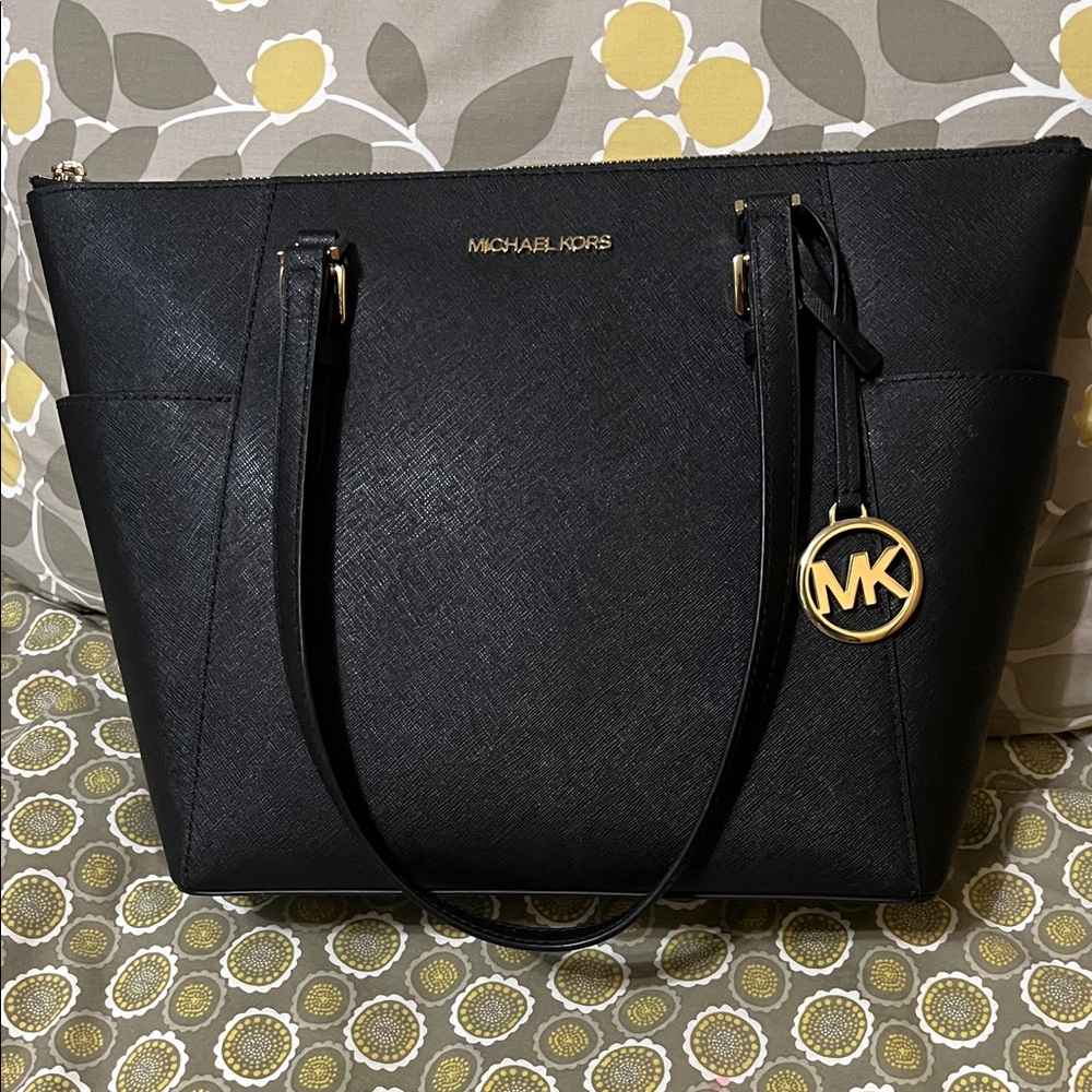 Michael Kors Black Saffiano Leather Tote